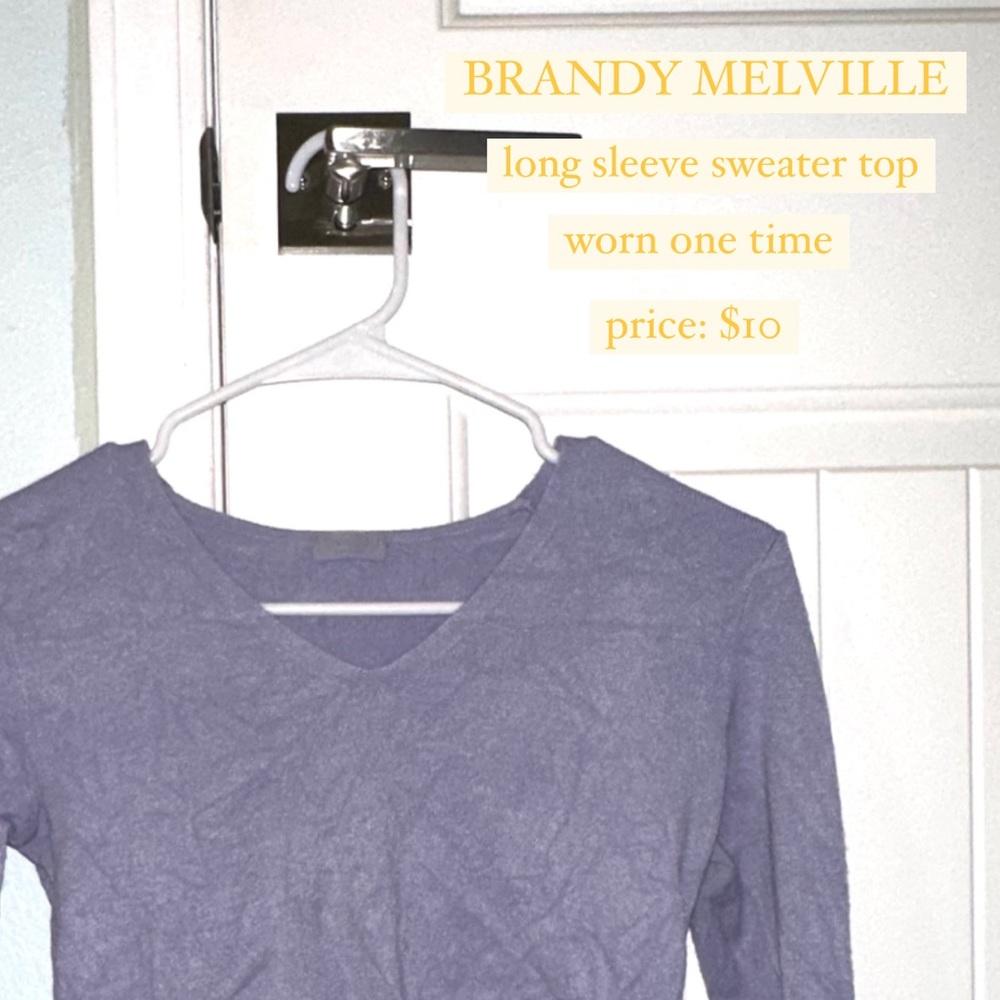 long sleeve sweater top